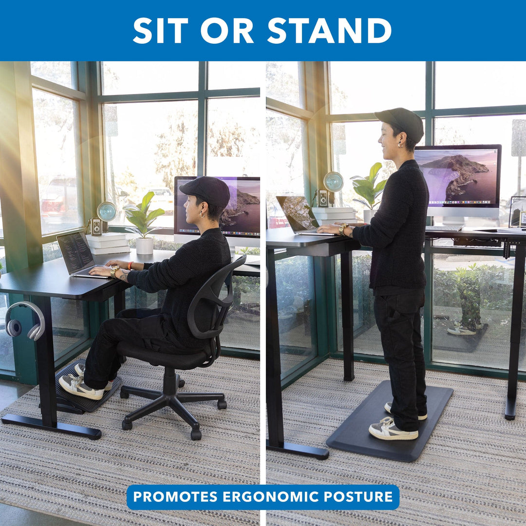 Large Height Adjustable Corner Sit-Stand Desk