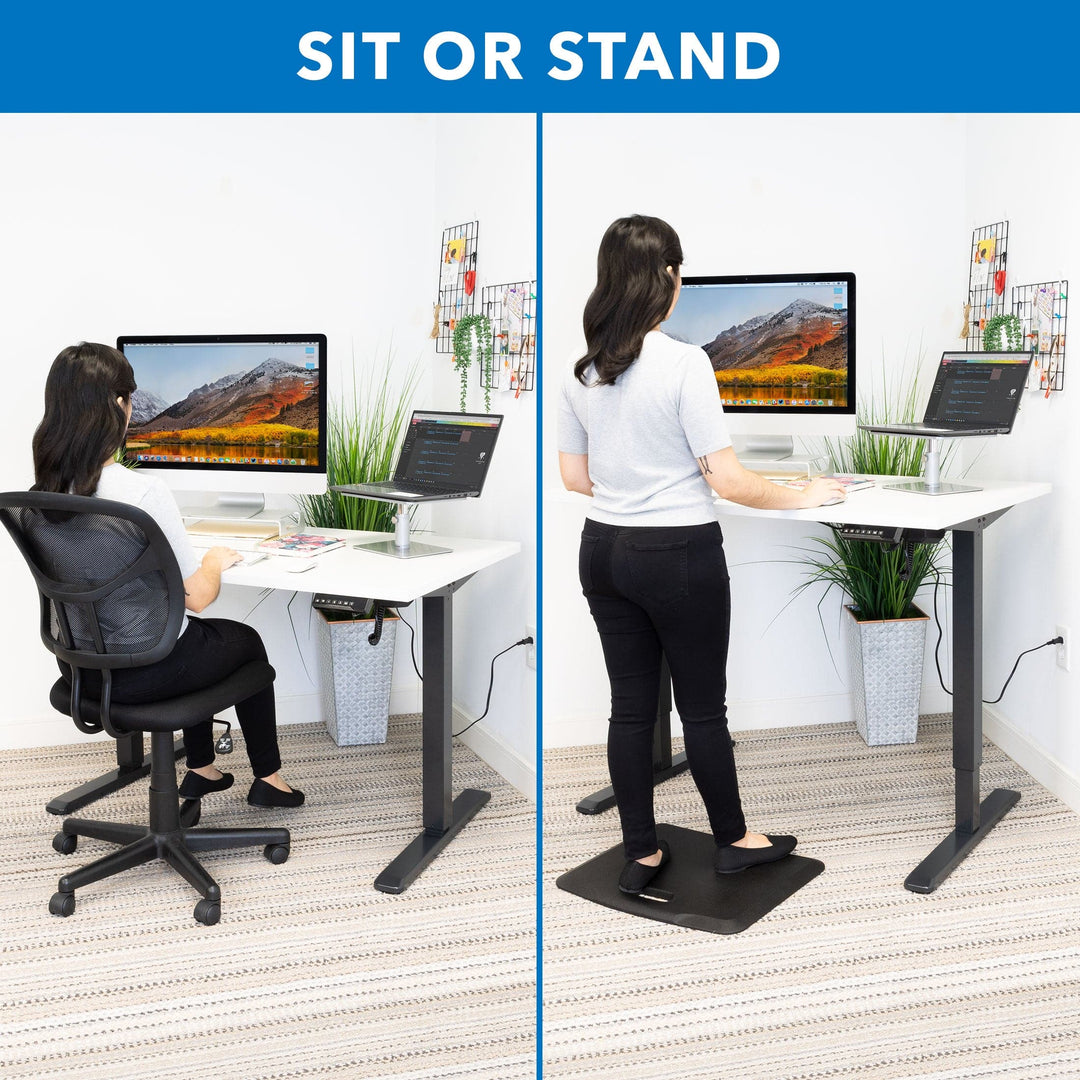 Mount It - Electric Standing Desk with 48" Tabletop - Black Base