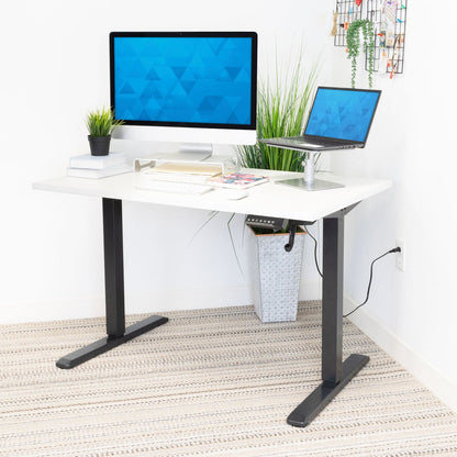 Mount It - Electric Standing Desk with 48" Tabletop - Black Base