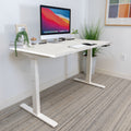 Ultimate Dual Motor Electric Standing Desk with 55" Tabletop - White Base