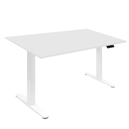 Mount It Dual Motor Electric Standing Desk with 55" Tabletop - White Base