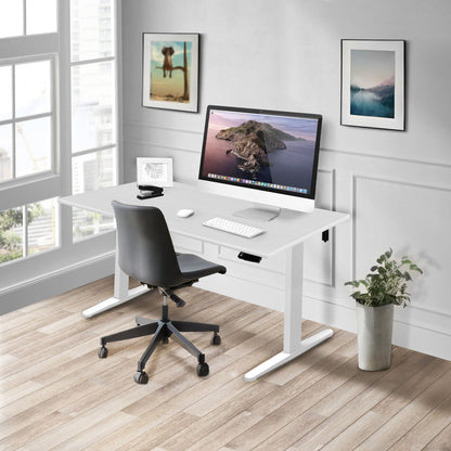 Mount It - Electric Standing Desk with 48" Tabletop - White Base