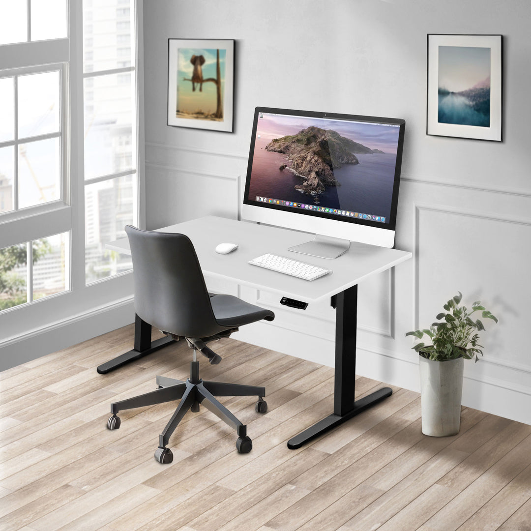 Mount It - Electric Standing Desk with 48" Tabletop - Black Base