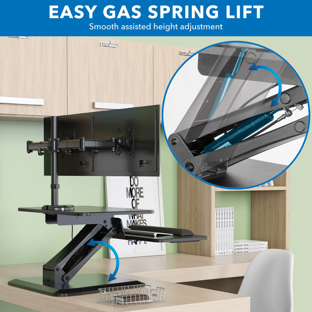 Mount It - Dual Monitor Sit-Stand Desk Converter