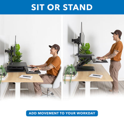 Mount It - Dual Monitor Sit-Stand Desk Converter