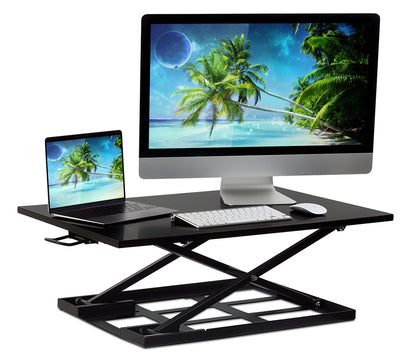 Mount It - Height Adjustable X-Lift Standing Desk Converter