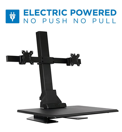 Wide Motorized Sit-Stand Desk Converter