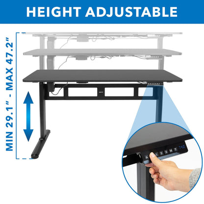 Electric Standing Desk with 55" Tabletop