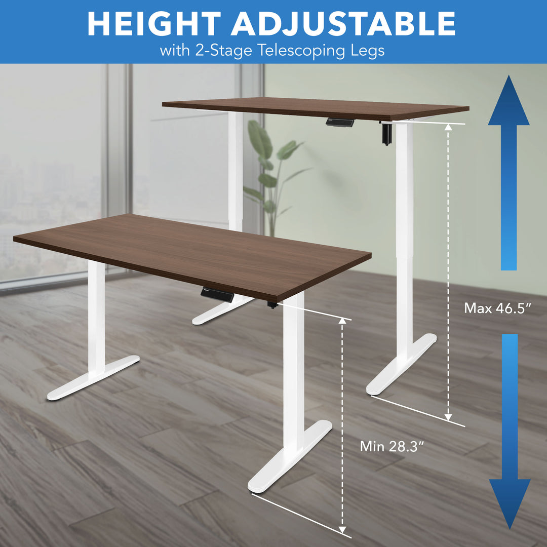 Mount It - Single Motor Electric Standing Desk Base