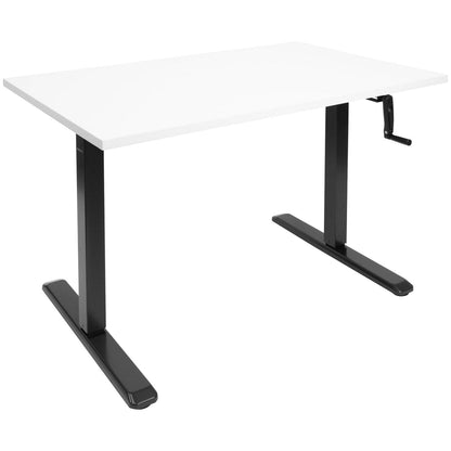 Hand Crank Standing Desk Frame with 48" Tabletop