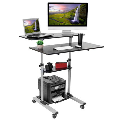 Mount It - Height Adjustable Rolling Stand up Desk MI-7970