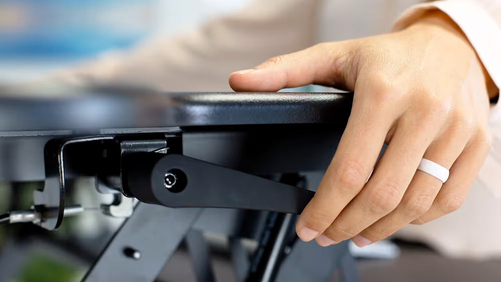 Extra Wide Height Adjustable Standing Desk Converter