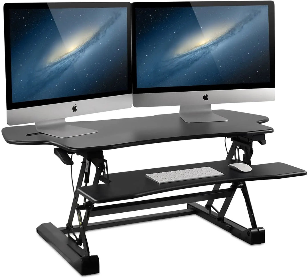 Extra Wide Height Adjustable Standing Desk Converter