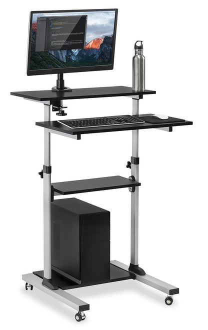 Mount It - Rolling Computer Work Station with Monitor Mount